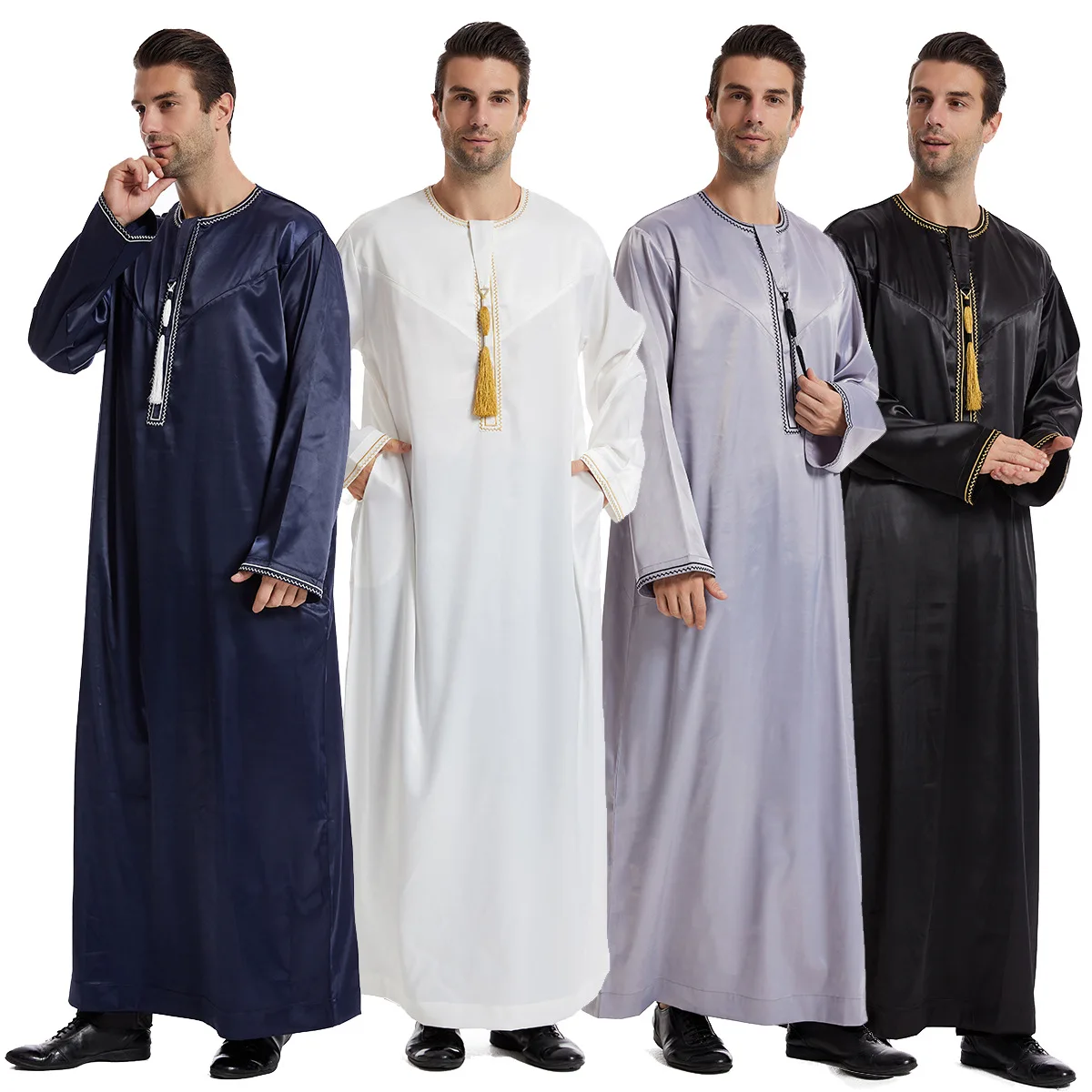 Men Formal Wear Dubai - 이드 드레스 무슬림 남성용 주바 토브