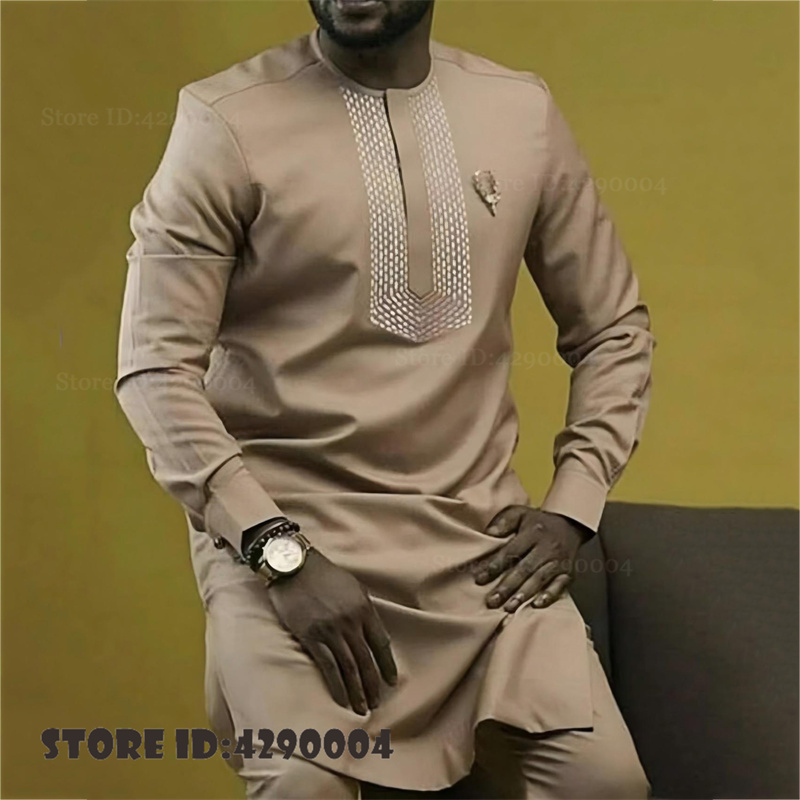 Men'S Formal Ethnic Wear - 아프리카 전통 의상 남성 정장 긴팔