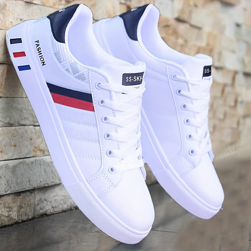Men Formal Wear With Sneakers - 남성용 로우탑 스케이트보드 스니커즈 - 통기성