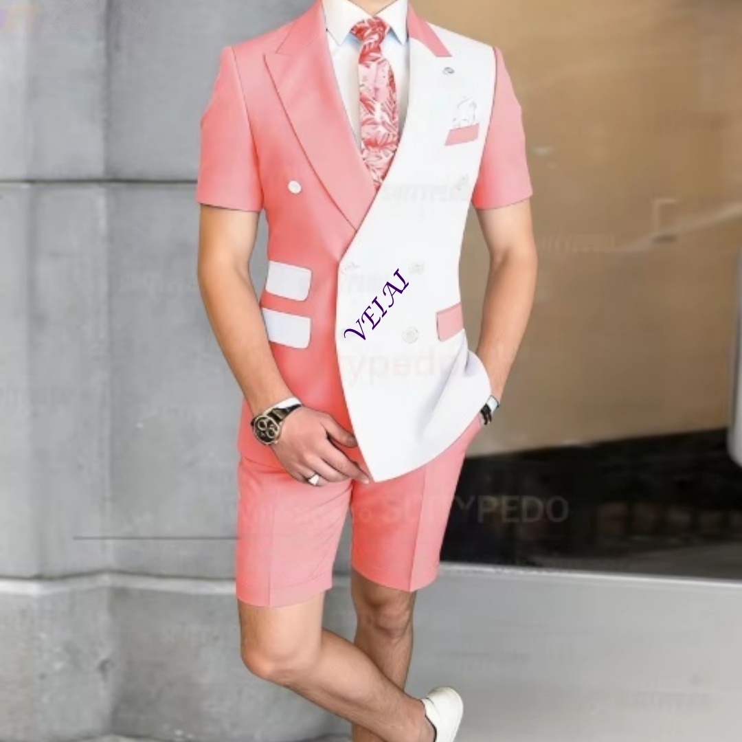 여름 남성용 2피스 캐주얼 정장 세트(반팔 및 반바지) - Men'S Formal Wear 리뷰 및 가격