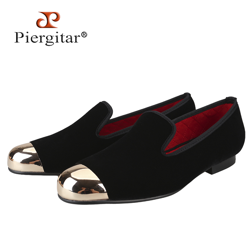 Piergitar 클래식 모델 블랙 벨벳 슬립 온 슬리 - Men'S Formal Party Wear Shoes 리뷰 및 가격