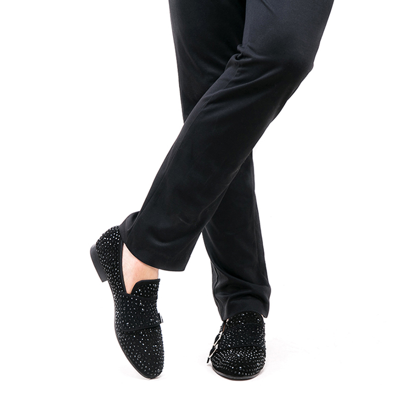 Piergitar 새로운 블랙 스웨이드 남성 더블 몽크 - Men'S Formal Party Wear Shoes 리뷰 및 가격