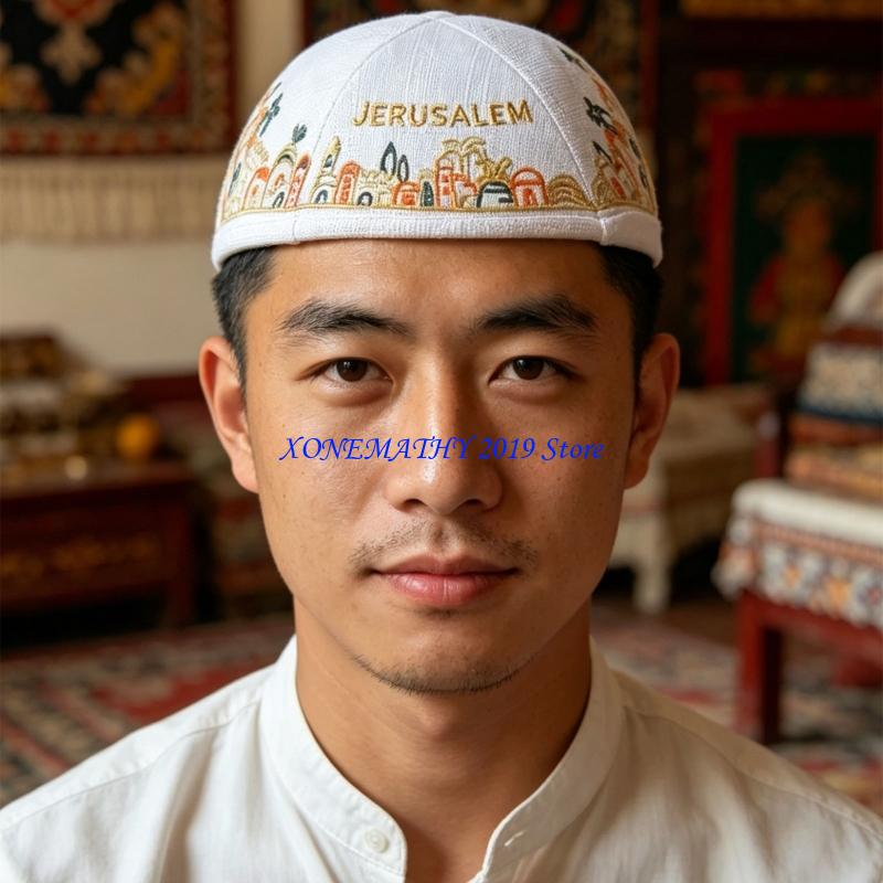 F42F 수공예 면화 라운드 Yarmulke 모자 매일 - Men'S Formal Ethnic Wear 리뷰 및 가격