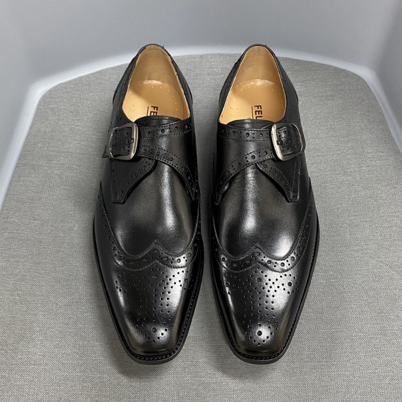 남성 캐주얼 신발 가죽 단화 패션 메탈 버클 디자인 비 - Men'S Formal Party Wear Shoes 리뷰 및 가격