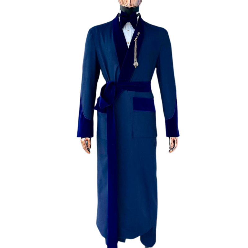 맞춤형 로얄 블루 남성용 세트 롱 재킷, 벨트 포함,  - Men'S Formal Wear 리뷰 및 가격